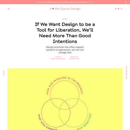 If We Want Design to be a Tool for Liberation, We'll Need More Than Good Intentions