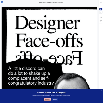 Designer Face-offs