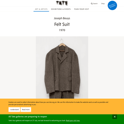 'Felt Suit', Joseph Beuys, 1970 | Tate