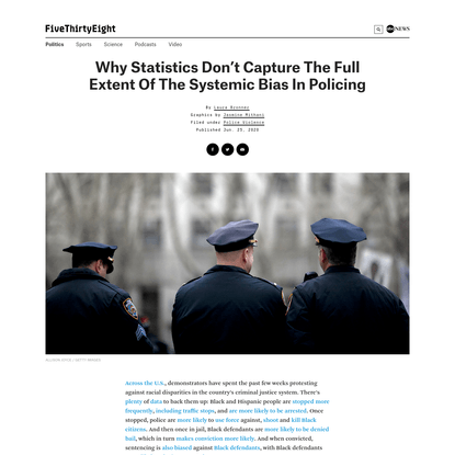 Why Statistics Don't Capture The Full Extent Of The Systemic Bias In Policing
