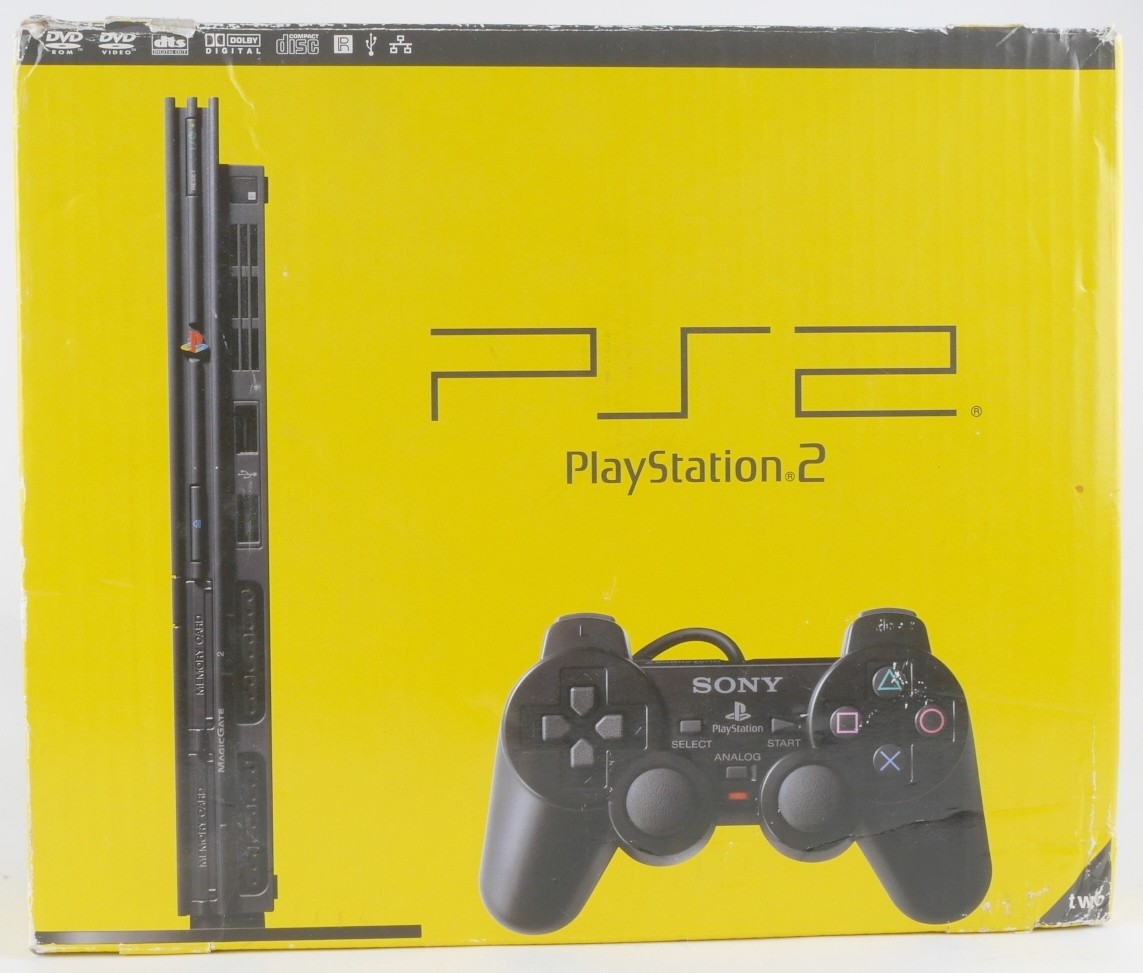 Пс 2 12. Sony PLAYSTATION 2 Slim. Sony PLAYSTATION 2 ps2. Sony ps2 Slim разъемы. Ps2 Slim Box.