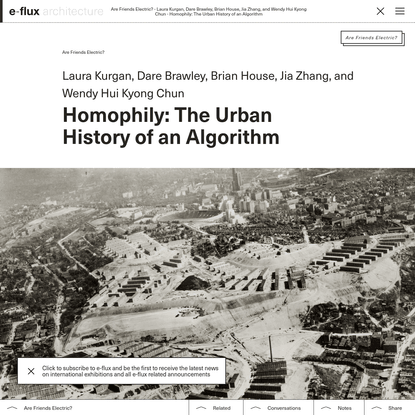 Week 3: Policing in n-dimensions — Homophily: The Urban History of an Algorithm