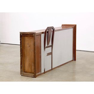 Doris Salcedo \ Untitled, 2007 (wooden armoire, wooden chair, concrete, and steel) Salcedo has conducted interviews with vic...
