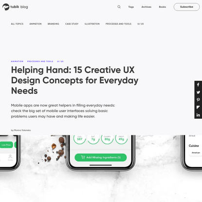 Helping Hand: 15 Creative UX Design Concepts for Everyday Needs