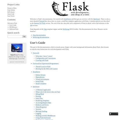 Welcome to Flask - Flask Documentation (1.1.x)