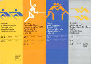1972 Munich Olympics Program 