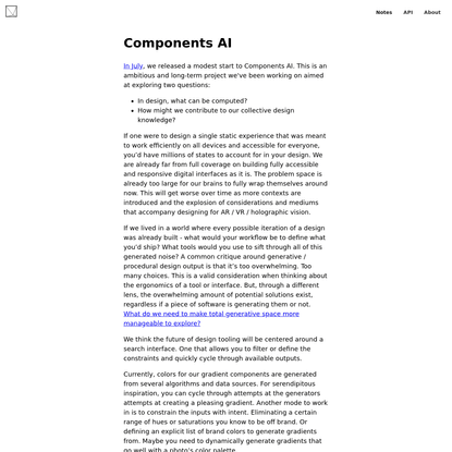 Components AI - A new way to explore generative design systems
