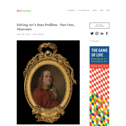 Solving Art's Data Problem - Part One, Museums - Artnome