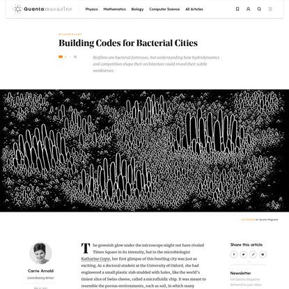 Building Codes for Bacterial Cities | Quanta Magazine