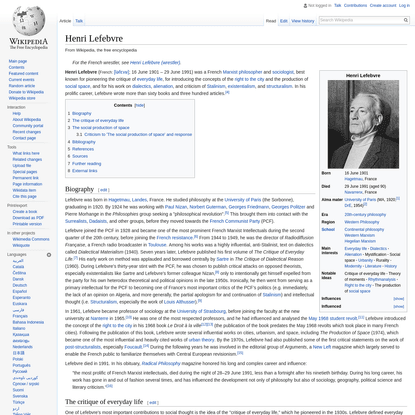 Henri Lefebvre - Wikipedia