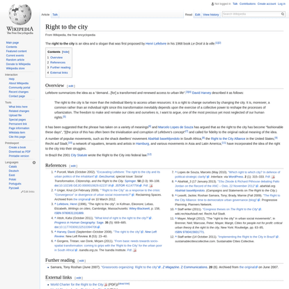 Right to the city - Wikipedia