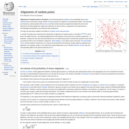 Alignments of random points - Wikipedia