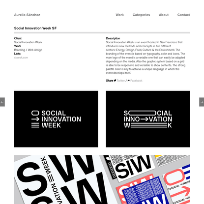Social Innovation Week SF - Aurelio Sánchez - Art Direction - Graphic Design