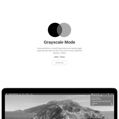 Grayscale Mode