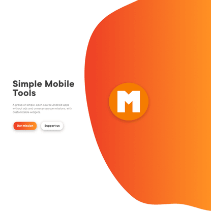 Simple Mobile Tools Android apps website