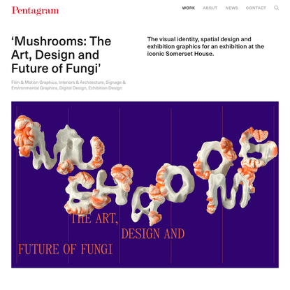 'Mushrooms: The Art, Design and Future of Fungi' - Story