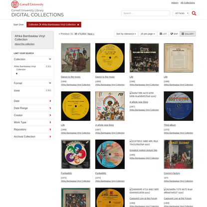Collection: Afrika Bambaataa Vinyl Collection - Cornell University Library Digital Collections Search Results