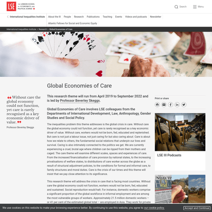 Global Economies of Care