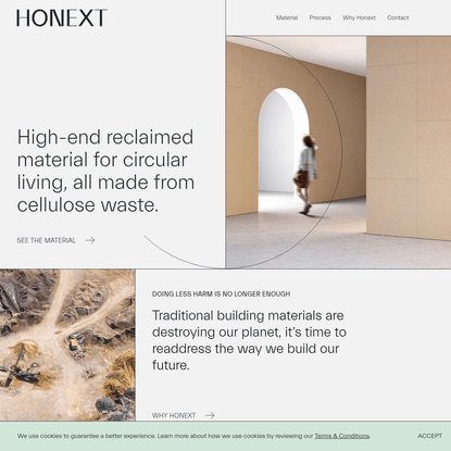 Sustainable building materials | Honext