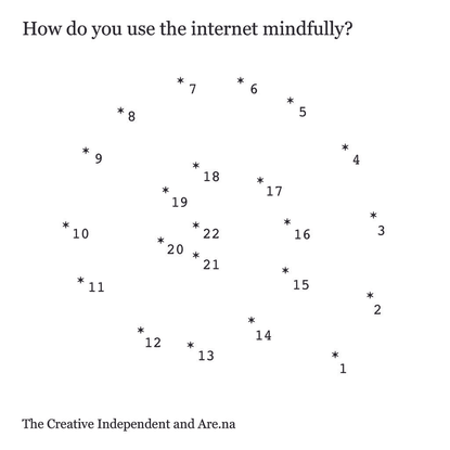 "How do you use the internet mindfully?"