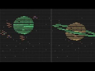 MIDI art - outer space