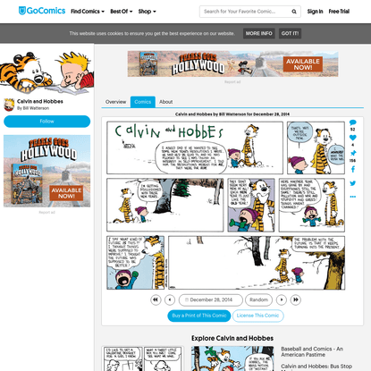 Calvin and Hobbes by Bill Watterson for December 28, 2014 | GoComics.com
