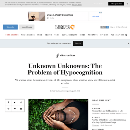 Unknown Unknowns: The Problem of Hypocognition - Scientific American Blog Network