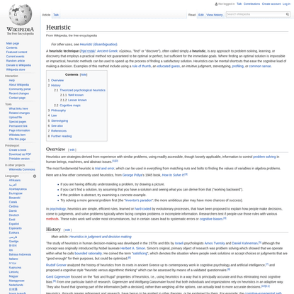 Heuristic - Wikipedia