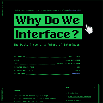 Why Do We Interface? - Addendum