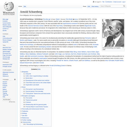 Arnold Schoenberg - Wikipedia