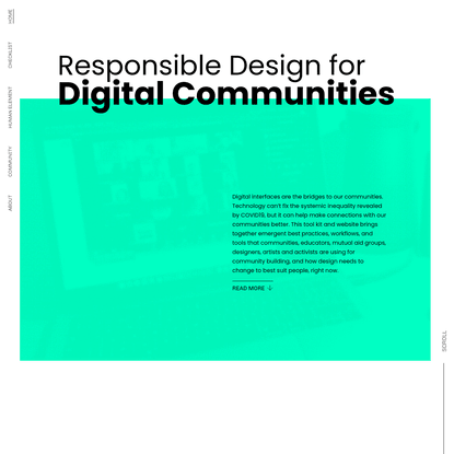Responsible Design for Digital Communities