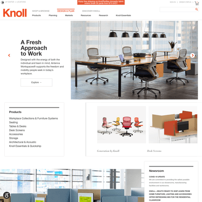 Design &amp; Plan | Office Furniture, Products and Layouts | Knoll