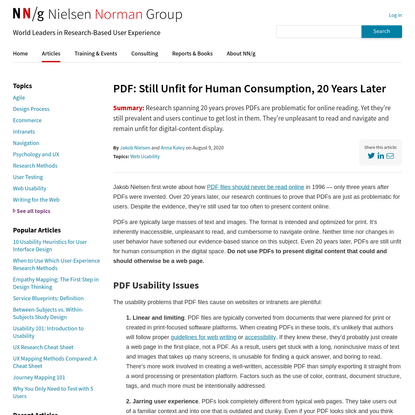 PDF: Still Unfit for Human Consumption, 20 Years Later