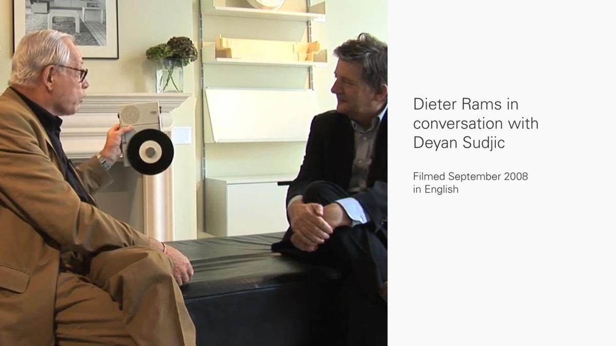 Dieter Rams in conversation with Deyan Sudjic