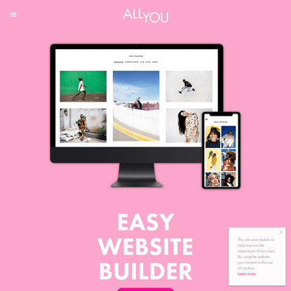ALLYOU - Online portfolio website builder