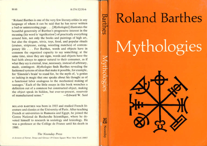 Roland Barthes: Mythologies (1957)