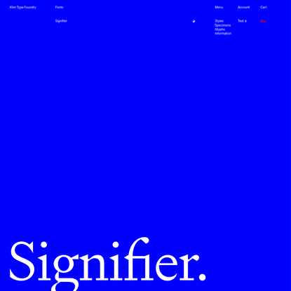 Signifier by Klim TF