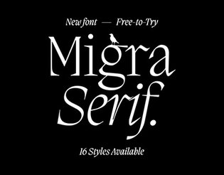 Migra - Free Font