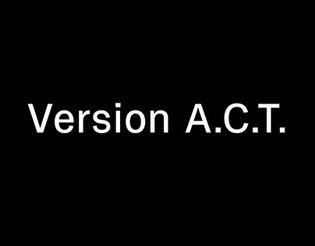 Version A.C.T. Typeface