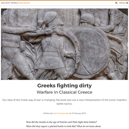 Greeks fighting dirty - Warfare in Classical Greece