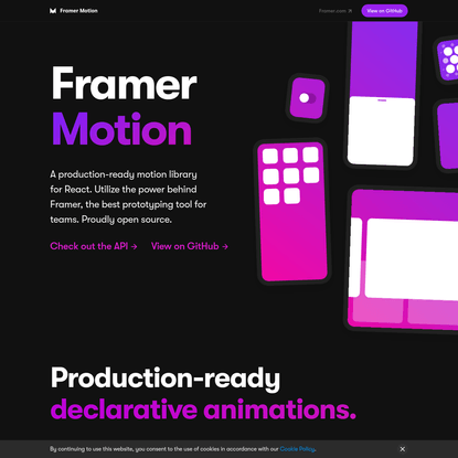 Framer Motion: Production-Ready Animation Library for React