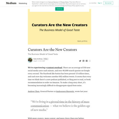 Curators Are the New Creators