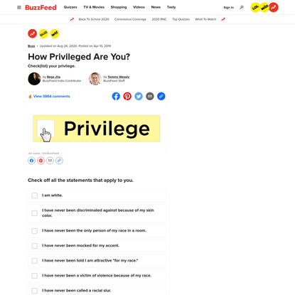 How Privileged Are You?