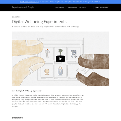 Digital Wellbeing Experiments | Experiments with Google