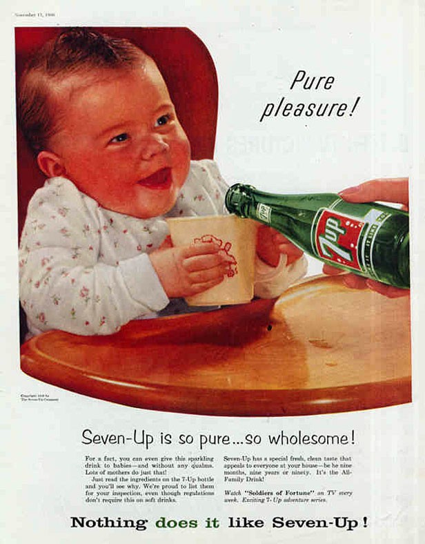 Seven up is pure and wholesome (real ad)