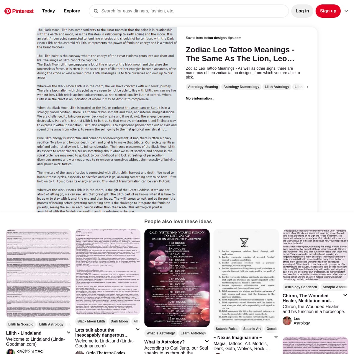 Black Moon Lilith and what it means when it is located on the MC or