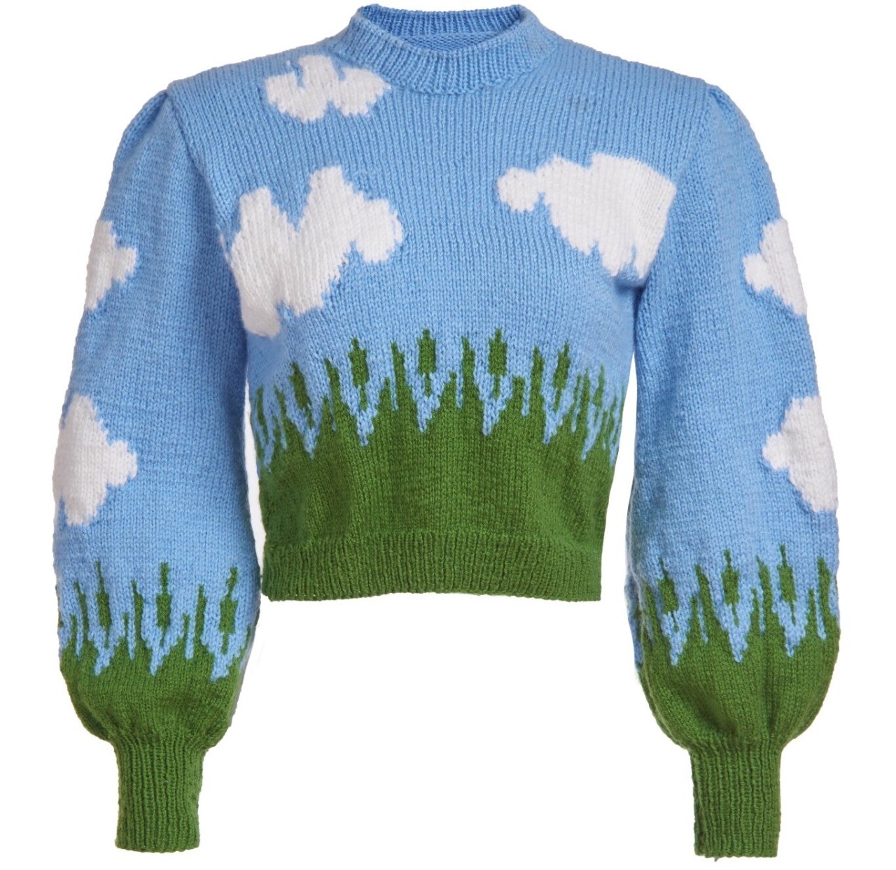 Hand-Knitted Cloud Sweater by Lirika Matoshi