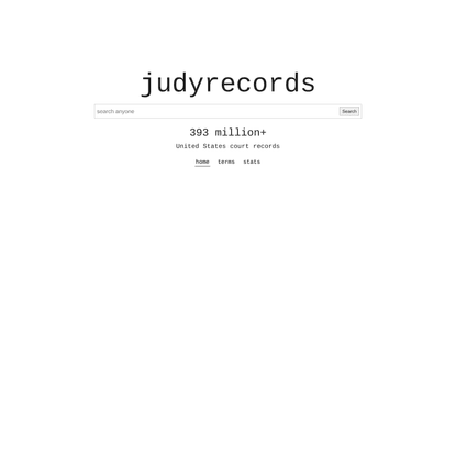 United States Court &amp; Arrest Records - judyrecords