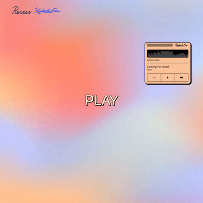 press play to pause your thoughts