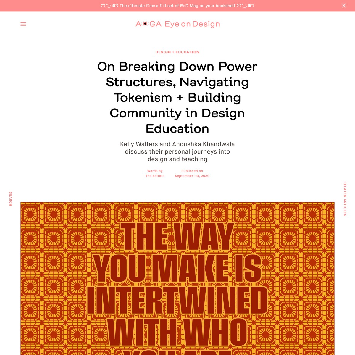 On Breaking Down Power Structures, Navigating Tokenism + Building Community in Design Education 